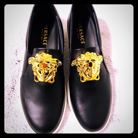 versace sneakers gold medusa